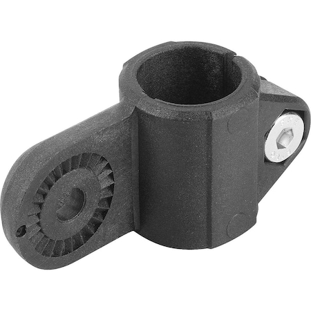 Kipp Tube Clamp Joint Block Thermoplastic, For Rnd. Tubes, Comp:Steel, A=18 K0486.18